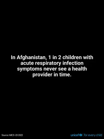Childhood pneumonia tile for Afghanistan, Text only · English