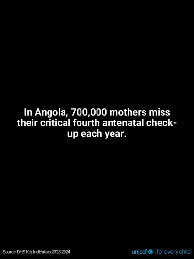 Antenatal care tile for Angola, Text only · English