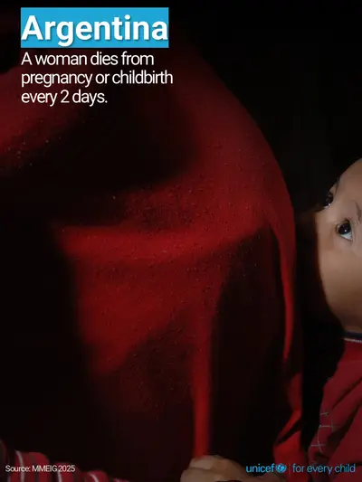 Maternal mortality tile for Argentina, Photo · English