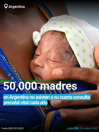 Antenatal care tile for Argentina, Bold number · Spanish