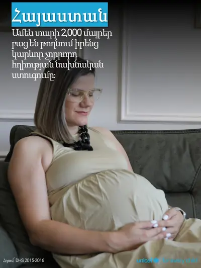 Antenatal care tile for Armenia, Photo · Armenian
