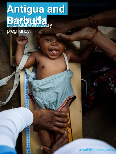 Antenatal care tile for Antigua and Barbuda, Photo · English