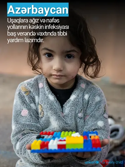 Childhood pneumonia tile for Azerbaijan, Photo · Azerbaijani
