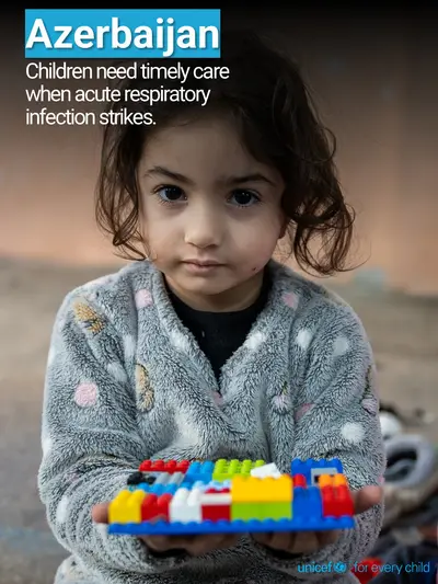 Childhood pneumonia tile for Azerbaijan, Photo · English