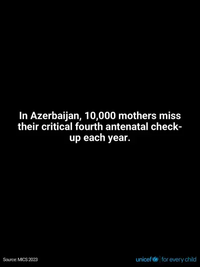 Antenatal care tile for Azerbaijan, Text only · English
