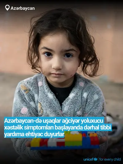 Childhood pneumonia tile for Azerbaijan, Bold number · Azerbaijani