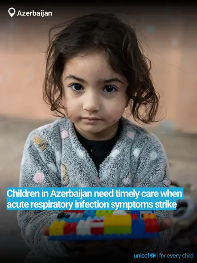Childhood pneumonia tile for Azerbaijan, Bold number · English