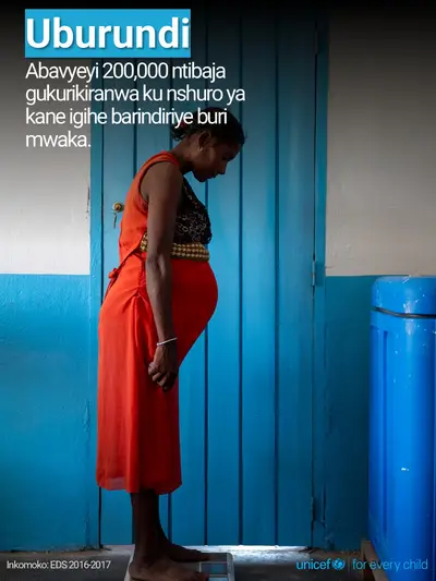 Antenatal care tile for Burundi, Photo · Kirundi