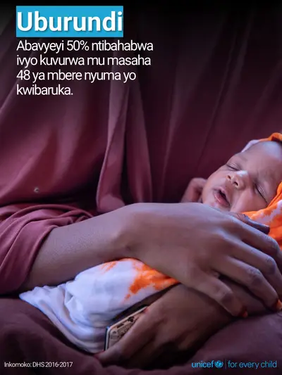 Postnatal care tile for Burundi, Photo · Kirundi