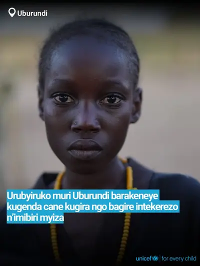 Adolescent physical activity tile for Burundi, Bold number · Kirundi
