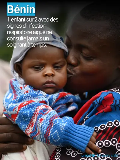 Childhood pneumonia tile for Benin, Photo · French