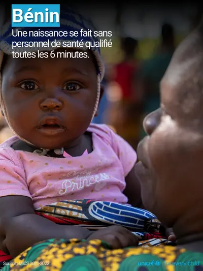 Skilled birth attendance tile for Benin, Photo · French