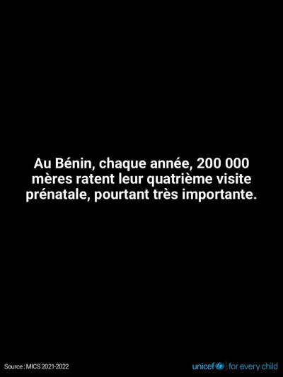 Antenatal care tile for Benin, Text only · French