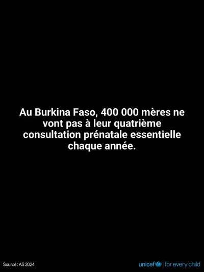 Antenatal care tile for Burkina Faso, Text only · French
