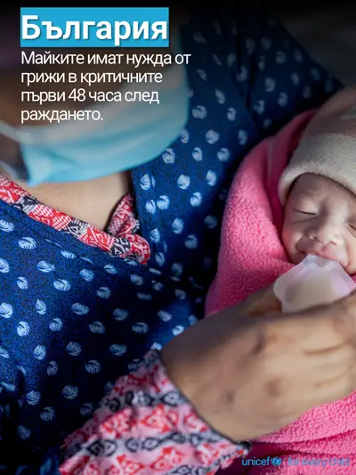 Postnatal care tile for Bulgaria, Photo · Bulgarian