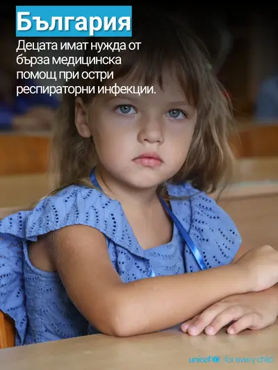Childhood pneumonia tile for Bulgaria, Photo · Bulgarian