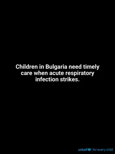 Childhood pneumonia tile for Bulgaria, Text only · English