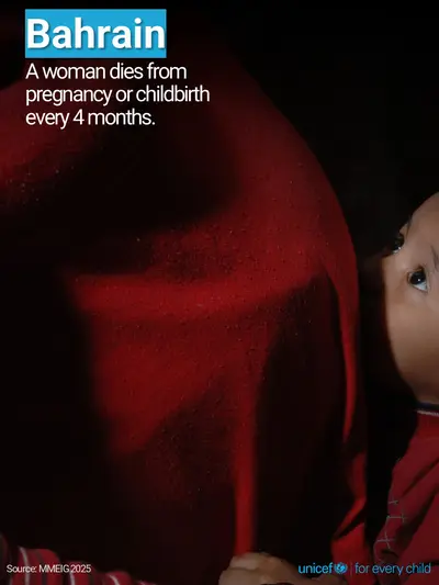 Maternal mortality tile for Bahrain, Photo · English