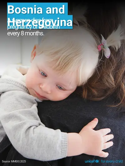 Maternal mortality tile for Bosnia and Herzegovina, Photo · English