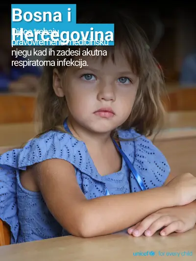 Childhood pneumonia tile for Bosnia and Herzegovina, Photo · Bosnian