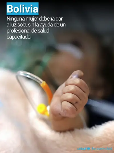 Skilled birth attendance tile for Bolivia (Plurinational State of), Photo · Spanish