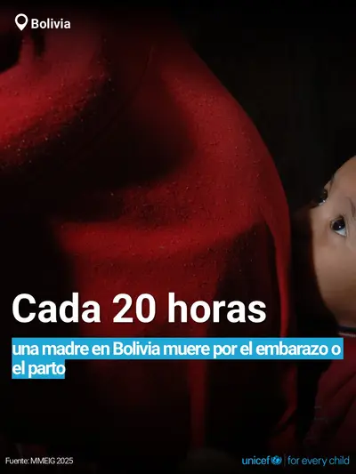 Maternal mortality tile for Bolivia (Plurinational State of), Bold number · Spanish
