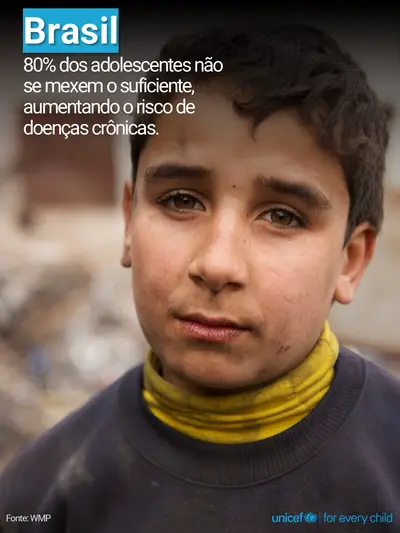 Adolescent physical activity tile for Brazil, Photo · Portuguese