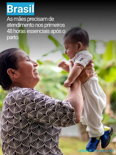 Postnatal care tile for Brazil, Photo · Portuguese