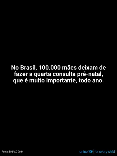 Antenatal care tile for Brazil, Text only · Portuguese