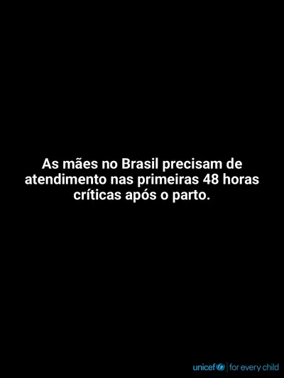 Postnatal care tile for Brazil, Text only · Portuguese