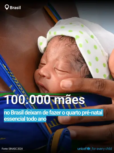 Antenatal care tile for Brazil, Bold number · Portuguese