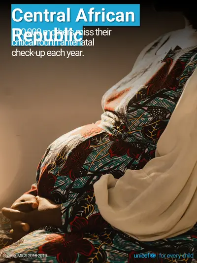 Antenatal care tile for Central African Republic, Photo · English