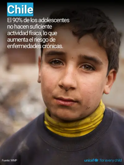 Adolescent physical activity tile for Chile, Photo · Spanish