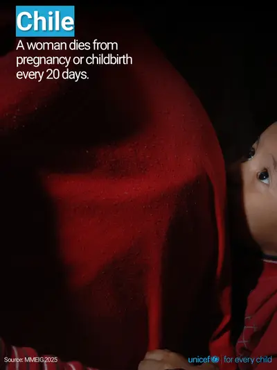 Maternal mortality tile for Chile, Photo · English