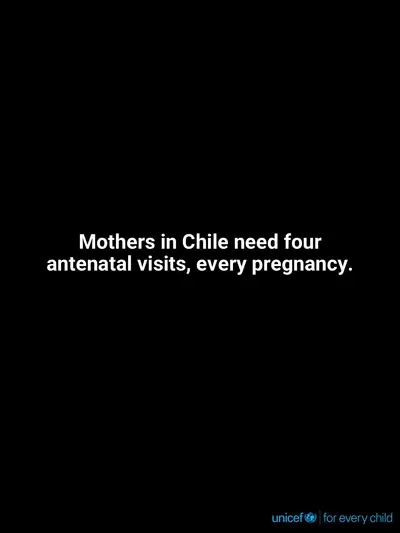 Antenatal care tile for Chile, Text only · English
