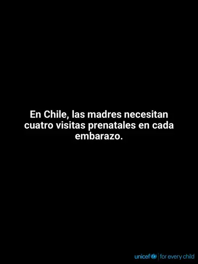 Antenatal care tile for Chile, Text only · Spanish
