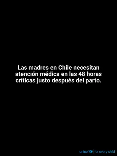 Postnatal care tile for Chile, Text only · Spanish
