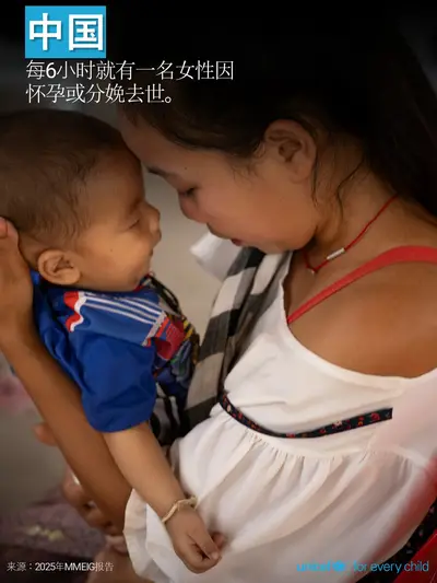 Maternal mortality tile for China, Photo · Chinese