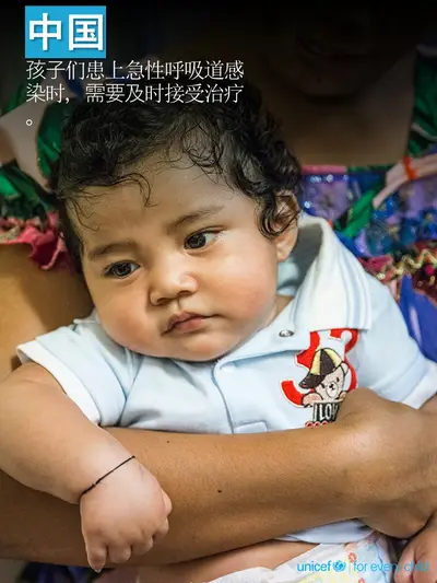 Childhood pneumonia tile for China, Photo · Chinese