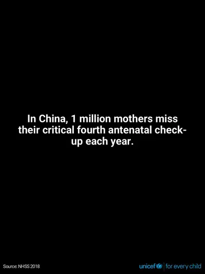 Antenatal care tile for China, Text only · English
