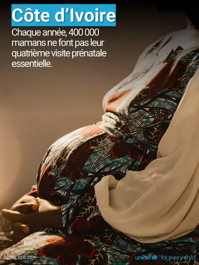 Antenatal care tile for Côte d'Ivoire, Photo · French