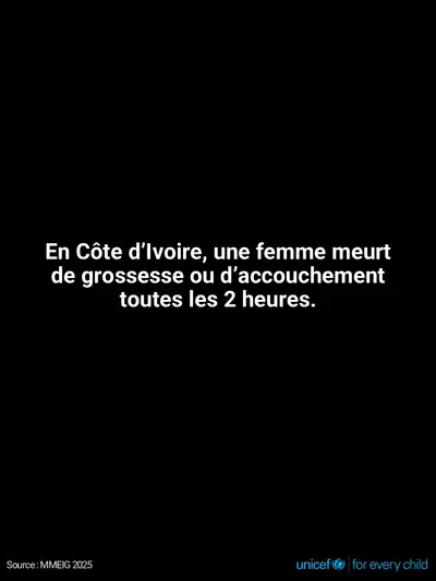 Maternal mortality tile for Côte d'Ivoire, Text only · French