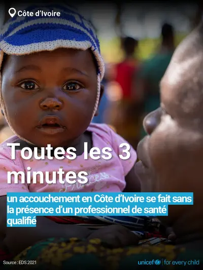 Skilled birth attendance tile for Côte d'Ivoire, Bold number · French