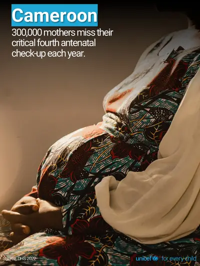 Antenatal care tile for Cameroon, Photo · English