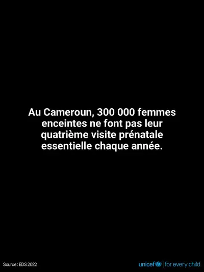 Antenatal care tile for Cameroon, Text only · French