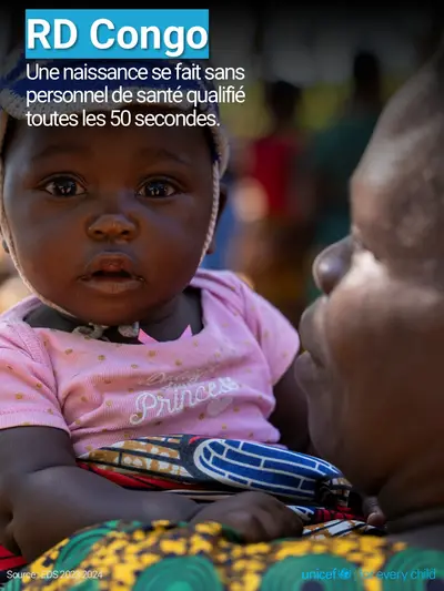 Skilled birth attendance tile for Democratic Republic of the Congo, Photo · French