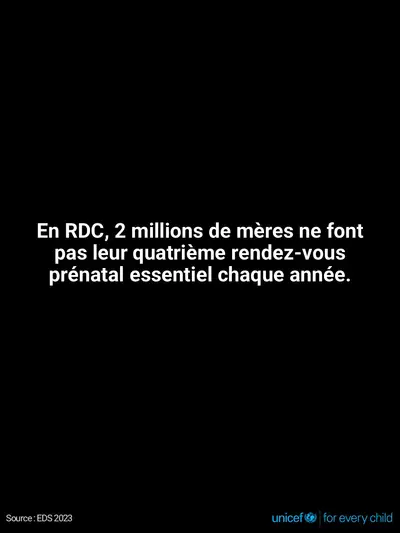 Antenatal care tile for Democratic Republic of the Congo, Text only · French
