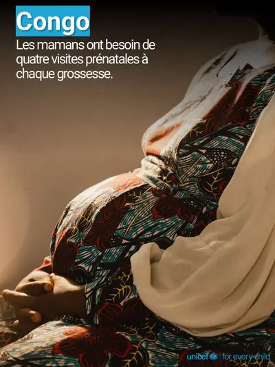 Antenatal care tile for Congo, Photo · French