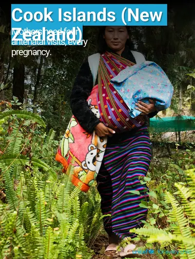 Antenatal care tile for Cook Islands, Photo · English