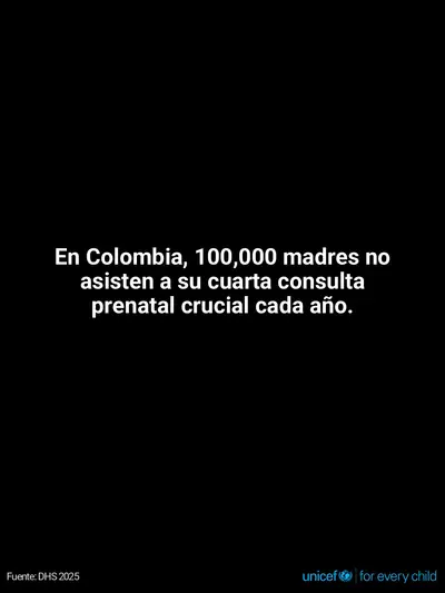 Antenatal care tile for Colombia, Text only · Spanish
